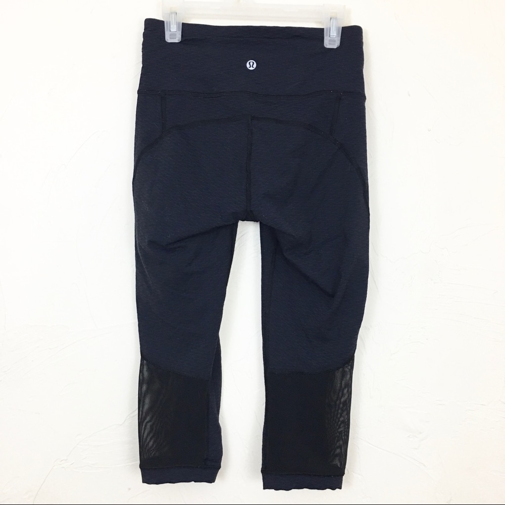 Lululemon Gear Up Crop 17" Leggings with Mesh Sz 4